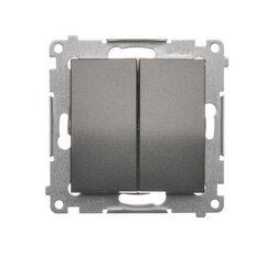Spínač sériový, řazení 5, 10AX, 250V~ antracit mat, metalizované DW5.01/48
