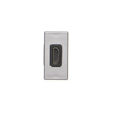 Kryt K45 Adaptér HDMI-HDMI 45×22,5mm hliník K129B/8