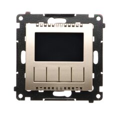 Termostat programovatelný, vč. čidla, zlato, matná, metalizované DETD1A.01/44
