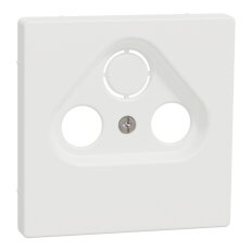 Centrální deska, Merten System D, anténa, 2/3 otvory, nordic white, termoplast