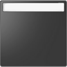 Klapka, Merten System D, s popisovým polem, antracit, plast MEG3360-6034