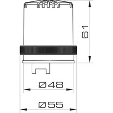 Modul akustický MINITWS SOUNDER 240V, AC, IP66, 77 dB, černá, 1 tón 31536