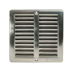 Mřížka větrací nerezová s rámečkem a síťovinou 200x200 mm HACO HC0707