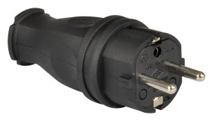 Pryžová vidlice 1x16A/IP44 TP ELECTRIC 116-VG