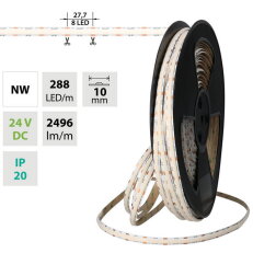 LED pásek COB NW, 288LED/m, 19,2W/m, DC