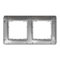 Sedna D/E Rámeček dvojnásobný, Aluminium SCHNEIDER SDD313802