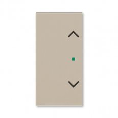 ABB Levit Kryt 2násobný levý/pravý symbol žaluzie macchiato 6220H-A02002 18