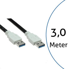 Bachman 918.177 connection cable USB 3.0 A/A 3,0m ''1:1''