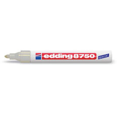 EDDING 8750 bílá Permanentní pero s kulatým hrotem 2-4mm / barva bílá