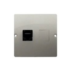 Jednonásobná počítačová zásuvka RJ45 kat. 5e, Satén KONTAKT SIMON BMF51.02/29