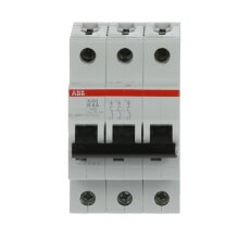 S203-K4 3 fázový jistič 4 A char. K 6kA ABB 2CDS253001R0337
