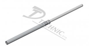 JT 25 Al d16/10 Jímač trub. d16/10 AlmgSi - 2500 mm DT TECHNIC 421046