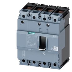 Jistič 3VA11, 63A 70kA/415V, Ir 63A, jištění N-pólu 100 % In, 4P přední přívod