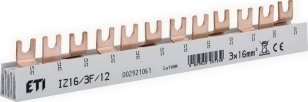 Propojovací lišta IZ16/3F/12 3p 12M 100A 16mm2 vidlice ETI 002921061