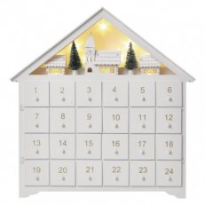 LED adventní kalendář, 35x30cm, 2x AA, vnitřní, teplá bílá Emos
