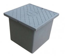 Krabice do země - hranatá, šedá KDZH (plast) pro zkušební svorku TREMIS Z825