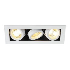 KADUX 3 GU10 svítidlo typu downlight hranaté bílé matné max. 3x 50 W SLV 115531