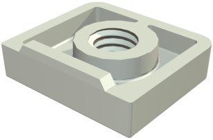 OBO SQ M6 Matice starQuick M6 světle šedá Polykarbonát PC