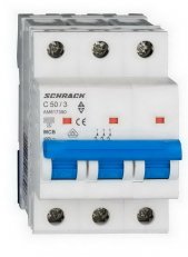 Instalační jistič AMPARO 6kA, C 50A, 3P SCHRACK AM617350--