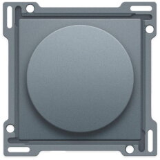 Kryt stmívače otočný-ALU STEEL GREY NIKO 220-31000