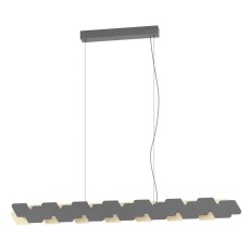 Závěsné svítidlo ALTAGRACIA LED černá dekor zlatá 44W IP20 EGLO 390032