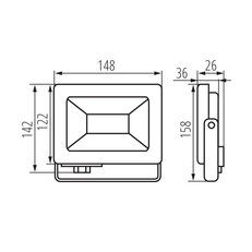 LED reflektor ANTEM LED 30W-NW B, KANLUX 33202
