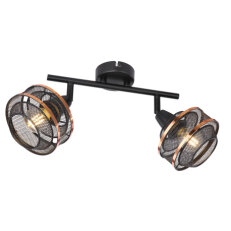 Nástěnné svítidlo BELLONA černá 2xE14, max. 40W 230V GLOBO 54020-2