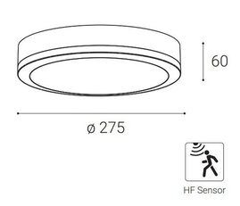 Svítidlo KERY, B HF 18W 3CCT 3000K/4000K/5700K s pohybovým čidlem LED2 5233953
