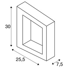 BOOKAT, nástěnné přisazené svítidlo antracit 15 W 3000/4000 K SLV 1005443