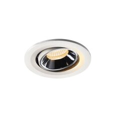 NUMINOS MOVE S, zápustné stropní svítidlo bílé/chrom 2700 K 20° SLV 1005330