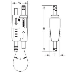 Rychlospojka SLK pro lanko 1,5 - 2 mm ERICO SLK2C200 196600
