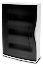 Rozvodnice NUOVA 3636 IP40, 36mod., na omítku, průhl. dveře, 460x310x110mm 3636