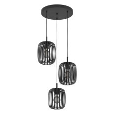 Závěsné svítidlo ROMAZZINA E27 černá 3X40W EGLO 900686