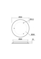CANOPY RD D350 3 PENDANTS SAND BLACK REDO CS3RD350BK