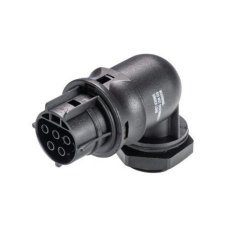 zásuvka vestavná gesis RST, 5-pól, M25, šroubové svorky, úhlová 90°, černá