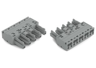 Zdířka 5pól. Kód. B šedá WAGO 770-245/064-000