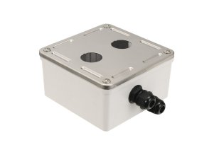Průmyslový box s nerez čelem pro 2 x zásuvkový modul IP67 SOLARIX 40001030