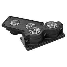 Dělená průchodová deska SCG 2x3-35 (IP55) RAL 9005 černá UL94V-0