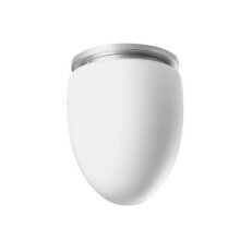 Přisazené LED svítidlo se skleněným stínidlem OSMONT MIRA 27W IP41 3K stříbro