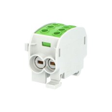 Svorkovnice rozbočovací HLAK 70//1 C PE 160A 1pól. CU IP20 zelená na DIN 1003169
