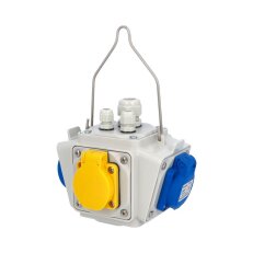 Zásuvkový závěsný box PowerBOX IP54 2x230V, 2xRJ45 kat. 6A FAMATEL pb105-RJ45