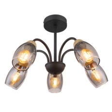Stropní svítidlo GERLY černá 5xE14 25W 230V GLOBO 60297-5D