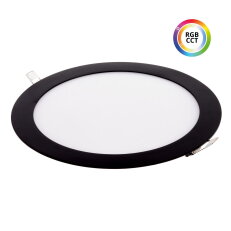 24KB36 LED panel RGBCCT 36W 24V kulatý černý T-LED 102341
