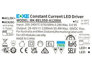 Náhradní driver pro svítidlo LED PANEL THIN UGR 50W 1200mA PANLUX PN09000079