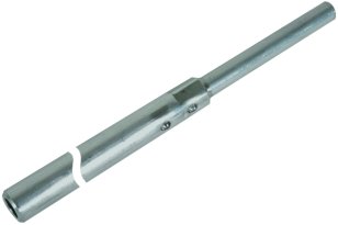 Trubková jímací tyč D 16mm L 2000mm AlMgSi F22 zúžená na 10mm DEHN 103420