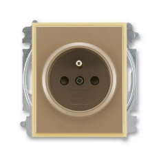 Kryt zásuvky ABB ELEMENT (5519E-A02357 25) kávová/led. opálová ND5519E-A02351 25