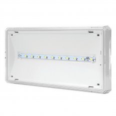 EXIT S 1W LED 120lm BASIC IP65 1h svítící při výpadku bílé univ. piktogram