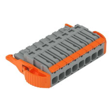 1vodičová pružinová svorkovnice, Páčka, Push-in CAGE CLAMP, Šedá