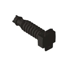 Cable tie wall plug (flush) black O 8 U6