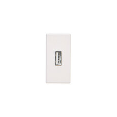 Kryt K45 USB typ A 45×22,5mm čistě bílá K128B/9
